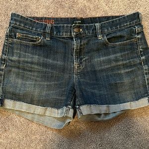 JCrew Hipslung denim shorts